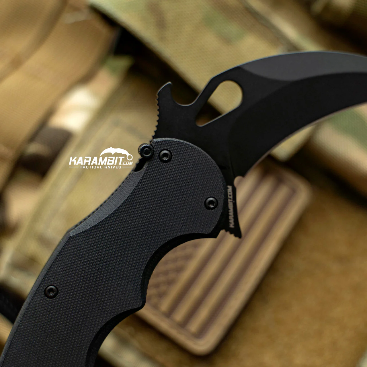 Karambit.com Fox 479 EVO Black Aluminum Folding Karambit - LAWKS - Image 3
