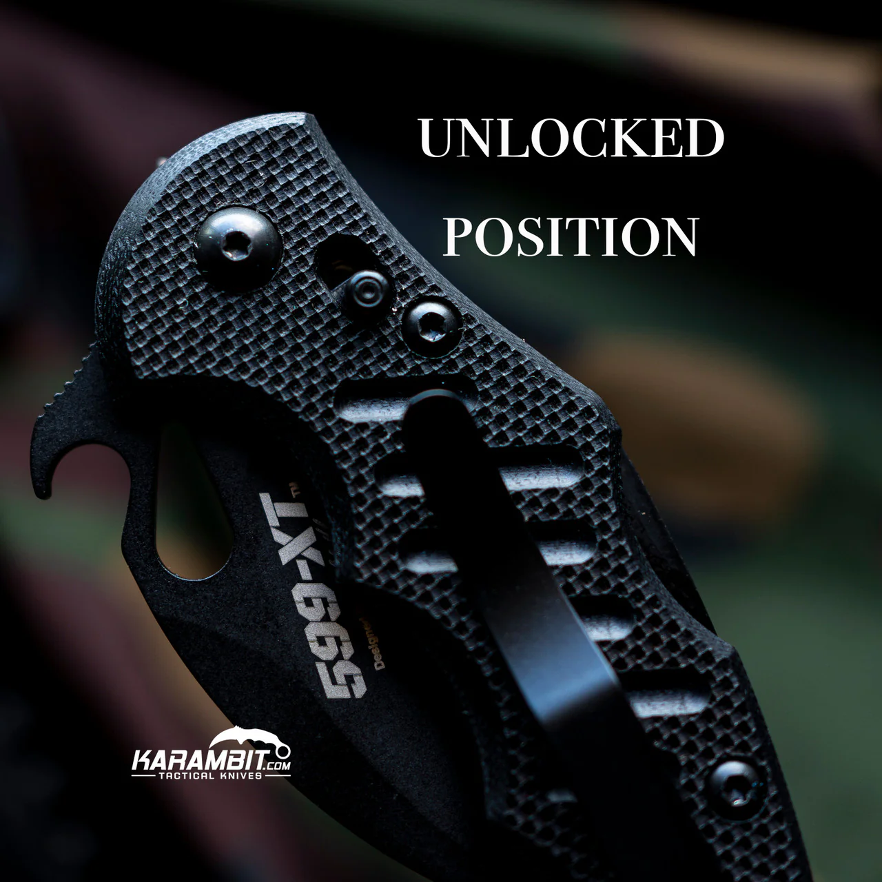 Fox 599XT G10 Black Folding Karambit - Emerson Wave - Image 5