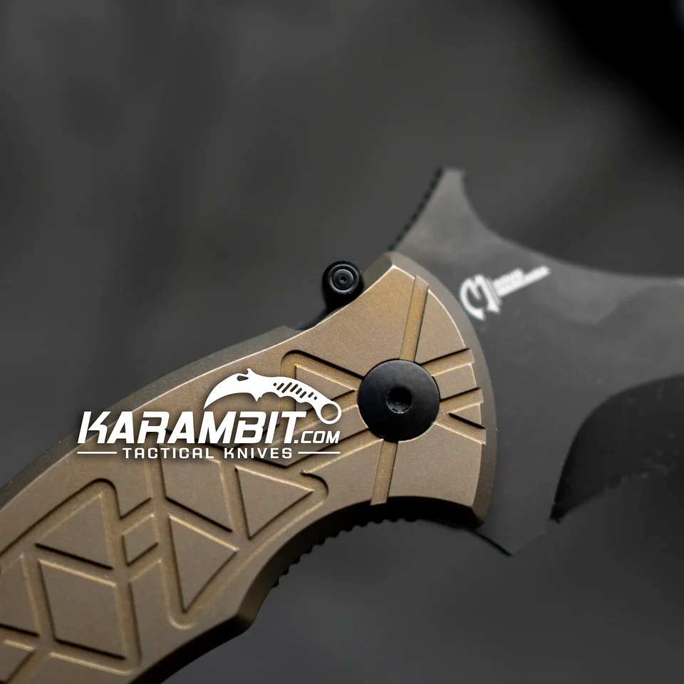 Fox 802 TiPVD Marcaida M390 Titanium Folding Karambit - Emerson Wave - Image 3