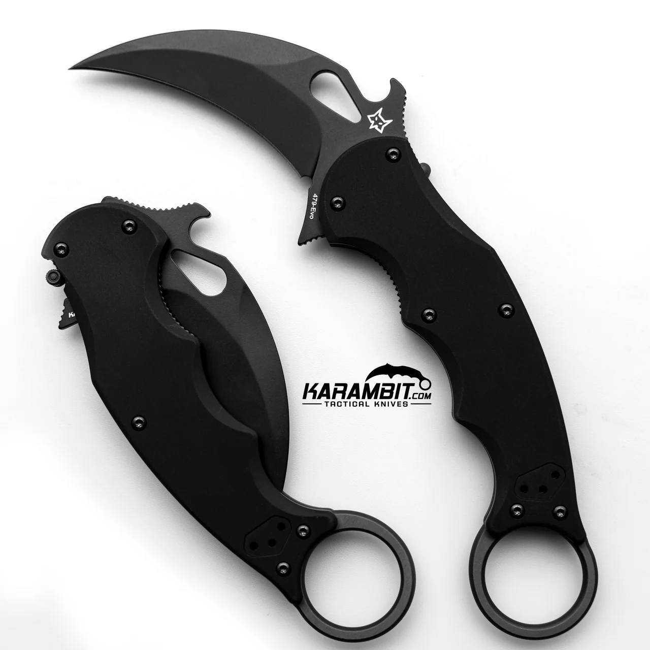 Karambit.com Fox EVO Karambit Handle Set - Blank Laser Engraveable Aluminum Handles - Image 2