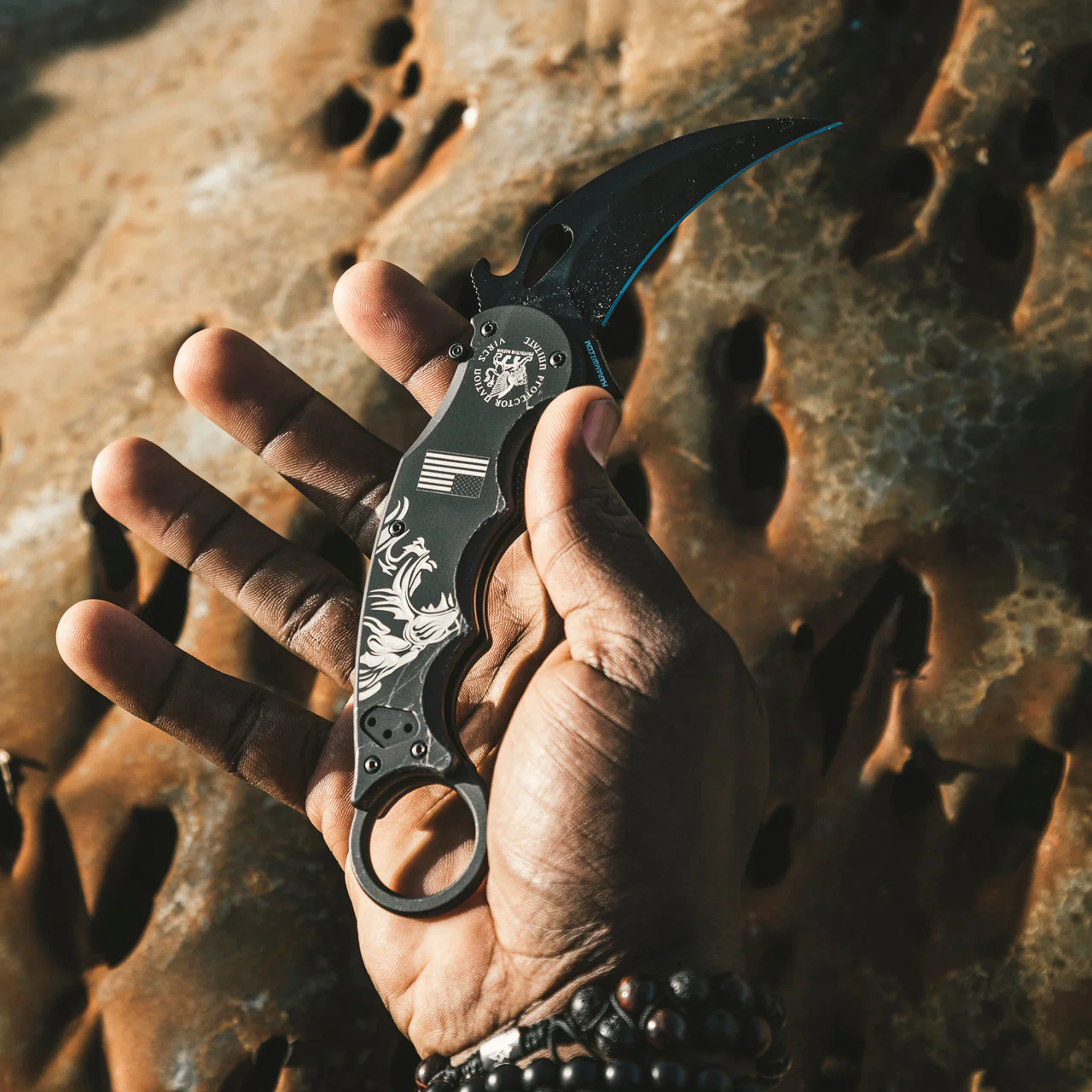 Karambit.com Fox EVO The Protector Talon Folding Karambit - LAWKS