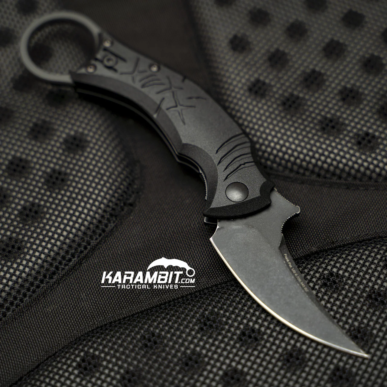 Bastinelli Dark Stonewashed Folding Black Mako Karambit - Image 3